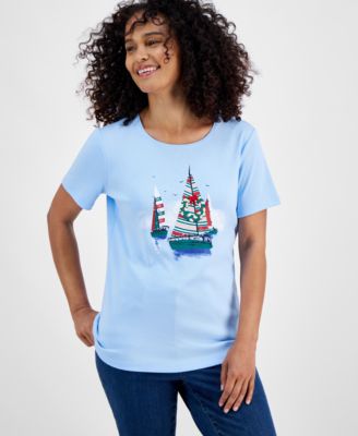 Holiday Lane - Women's  Sailboat Spirit Tee