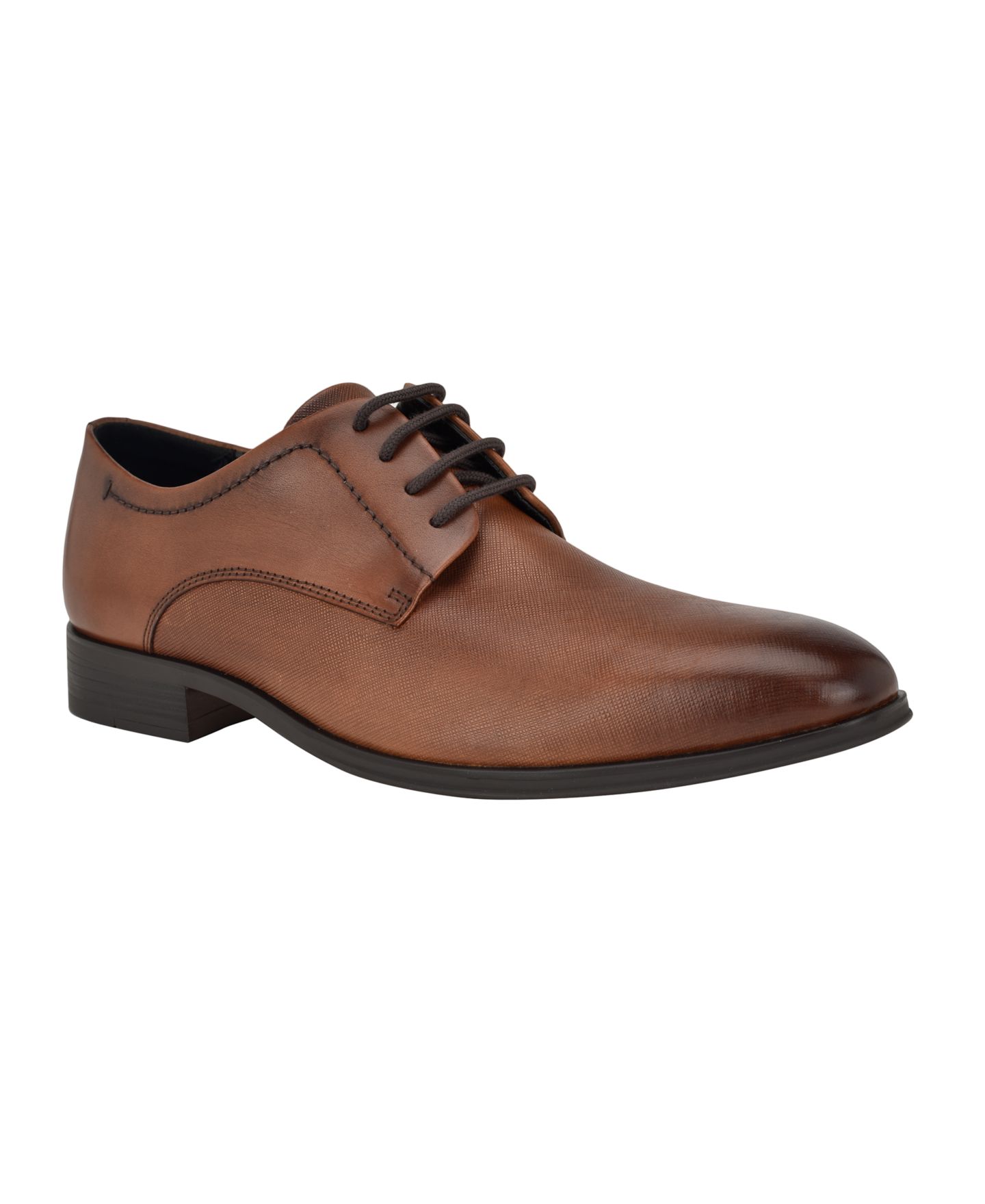 Мужские туфли Calvin Klein Dearl Lace-Up Dress Loafers, цвет: Средний коричневый — фото 1
