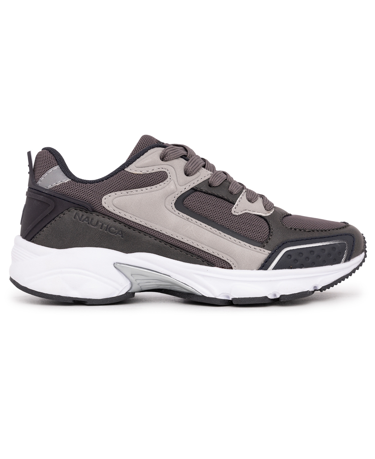 Nautica Little and Big Boys Maverick Y Athletic Sneaker -Navy/Silver