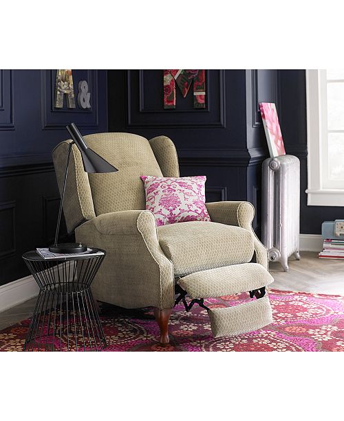 Furniture Edie Fabric Pushback Recliner Furniture - Macy's