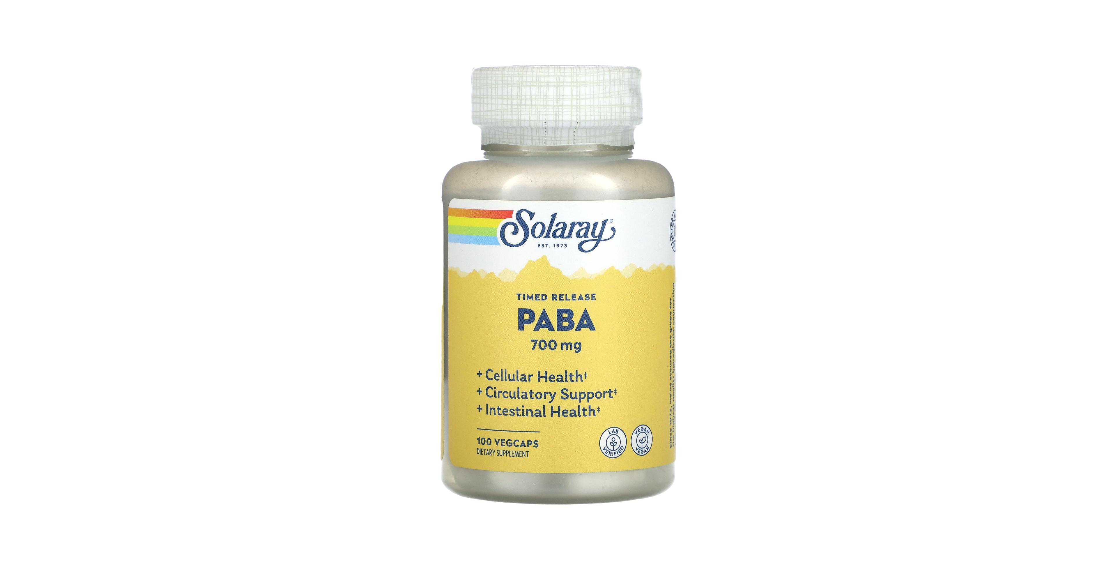 Solaray Timed Release Paba 700 mg