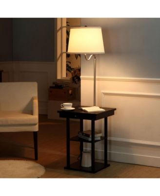 Madison 56" LED Table and Lamp Combo with USB Port and Outlet