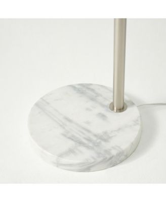 Mason 81" LED Contemporary Arc Floor Lamp with Marble Base, Bulb Included