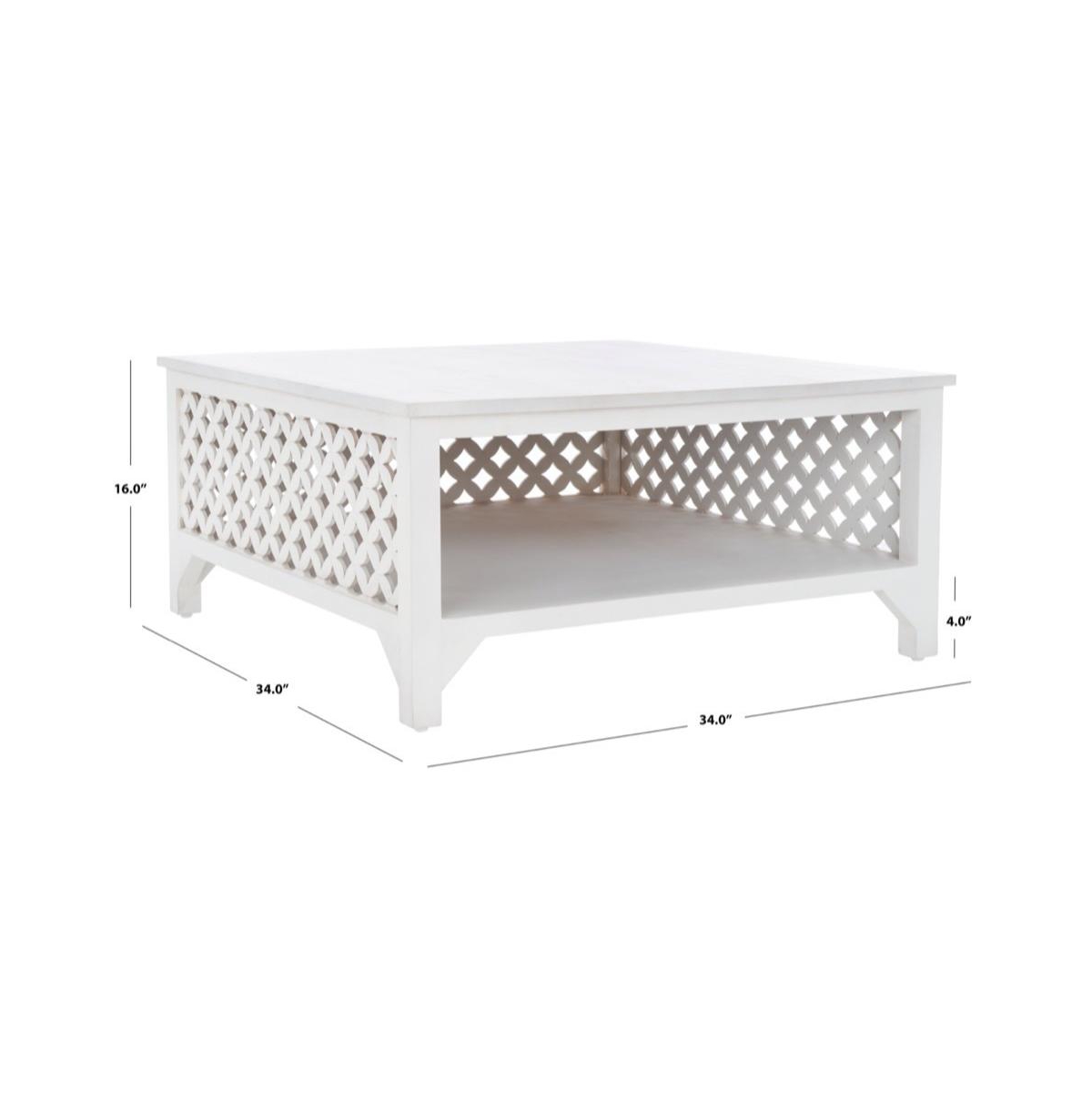Safavieh Squall Square 1 Shelf Coffee Table