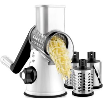 Zulay Kitchen Cheese Grater Hand Crank with 3 Drums - Macy's