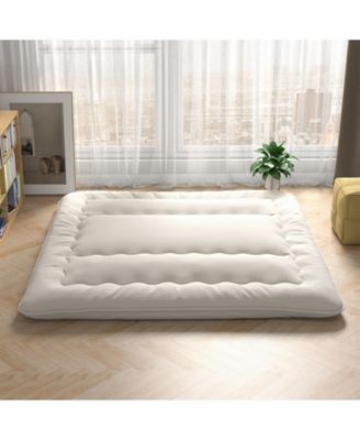 Futon Mattress Floor Sleeping Pad with Washable Cover