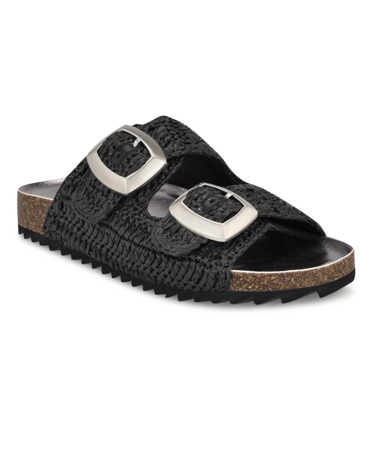 Nine West Women's Tenly Round Toe Slip-On Casual Sandals