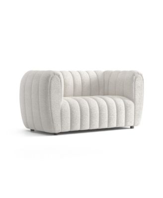 Lysander 63" Boucle Fabric Boho Loveseat