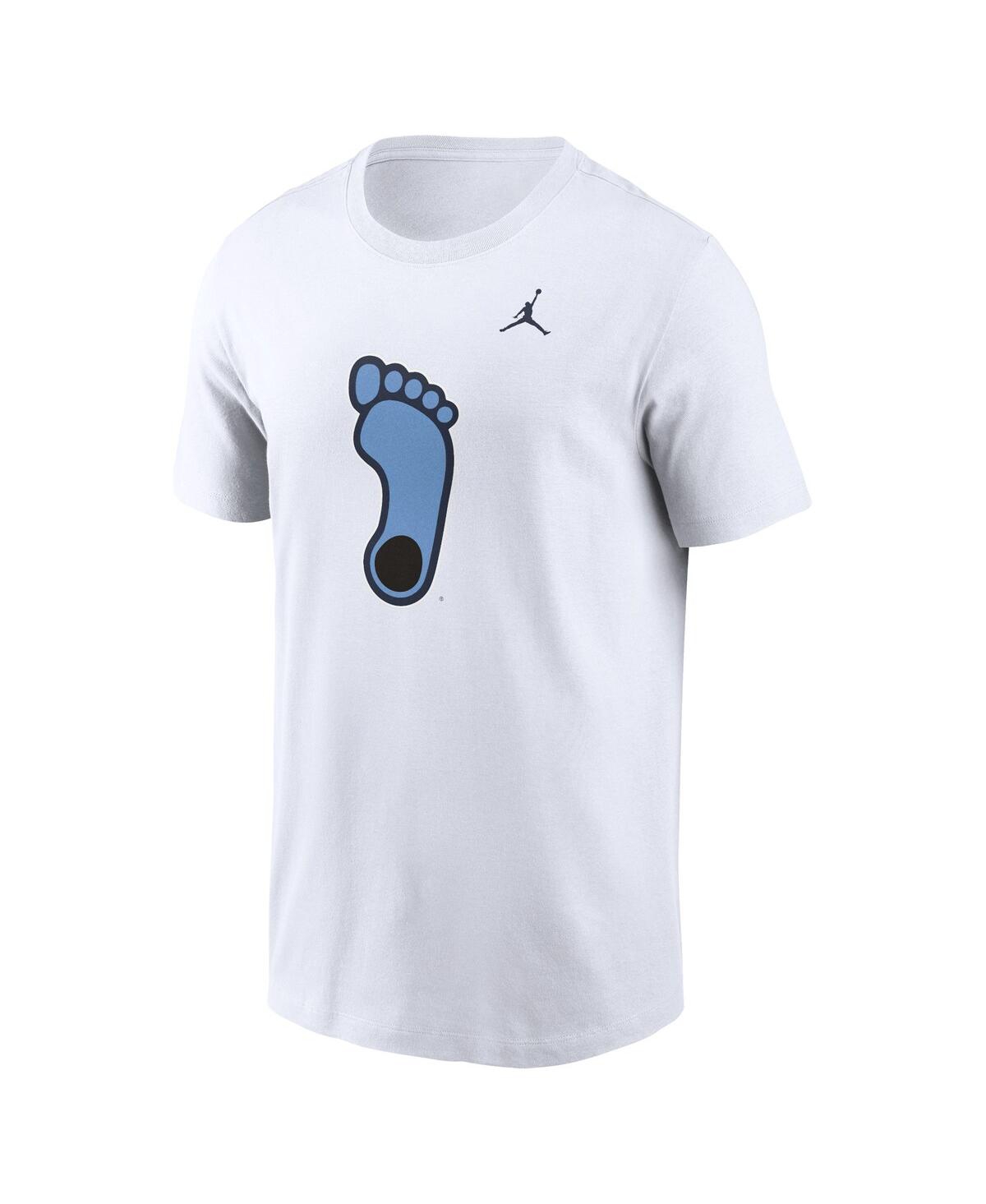Jordan Men's White North Carolina Tar Heels Primetime Evergreen Alternate Logo T-shirt In White