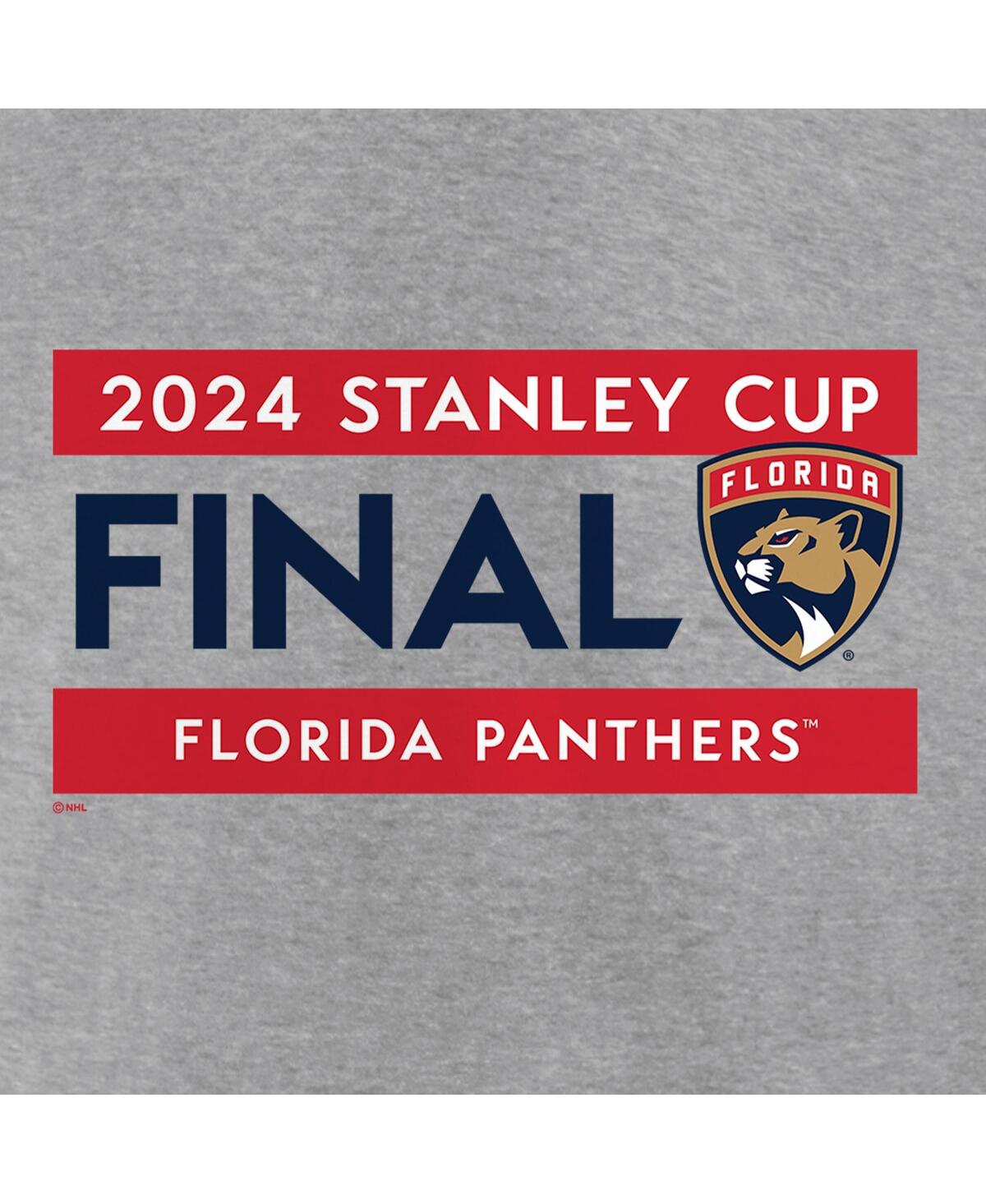 Fanatics Men'sFlorida Panthers 2024 Stanley Cup Final Roster T-Shirt - Steel