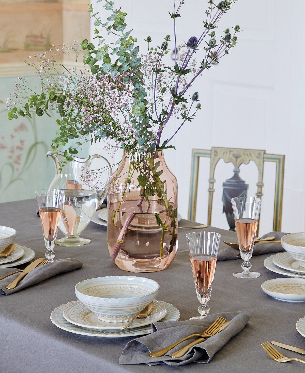 Costa Nova Champagne Flutes, Set Of 6 In Clear
