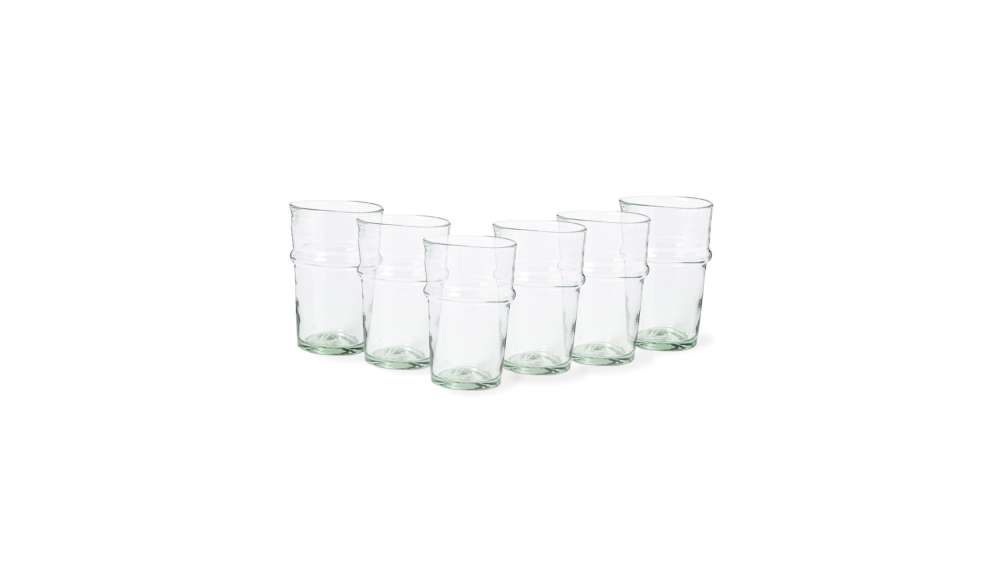 Costa Nova Tall Glass Tumblers, Set of 6