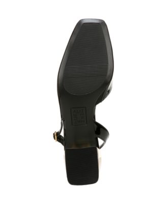 Jayla Mid-Heel Square Toe Slingback Pumps