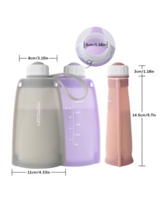 Silicone Milk Storage Bags 5pcs-Light Purple