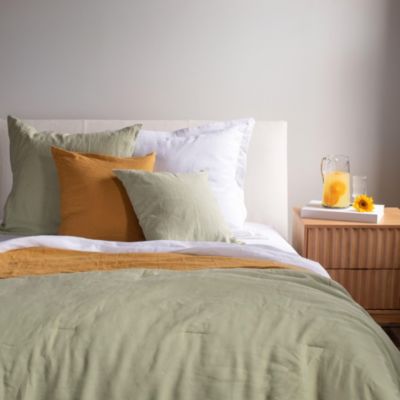 20" x 20" French Linen Pillow with Removable Sham