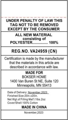 20" x 20" French Linen Pillow with Removable Sham