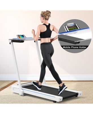 2.25HP 3-in-1 Folding Treadmill W/Table Speaker Remote Control