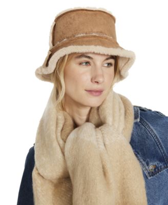 Women's Faux-Shearling Bucket Hat
