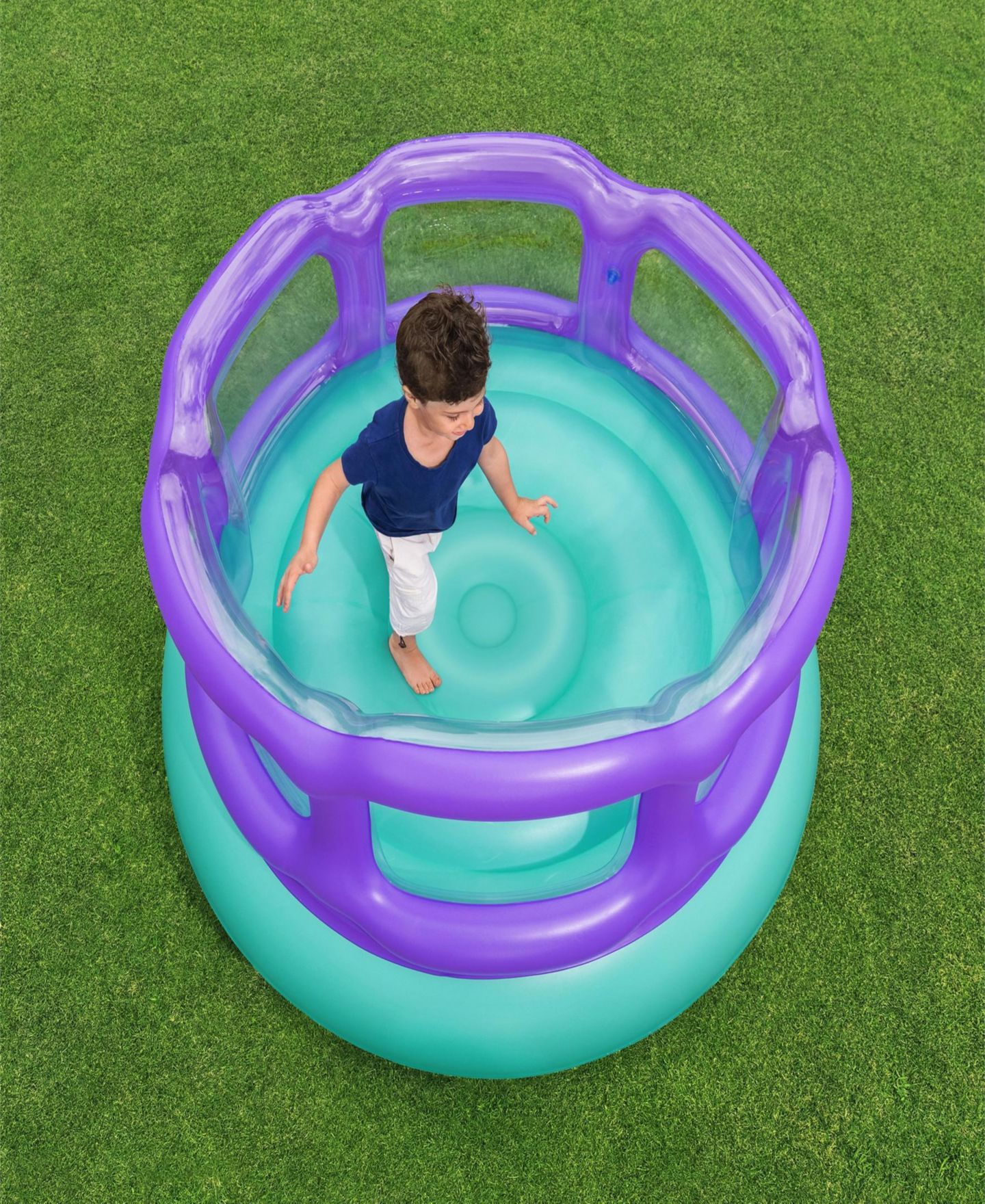 Детская игрушка Bestway Laugh 'N Leap Indoor & Outdoor Inflatable Bouncer, Holds 2 Children, Ages 2+ — фото 5