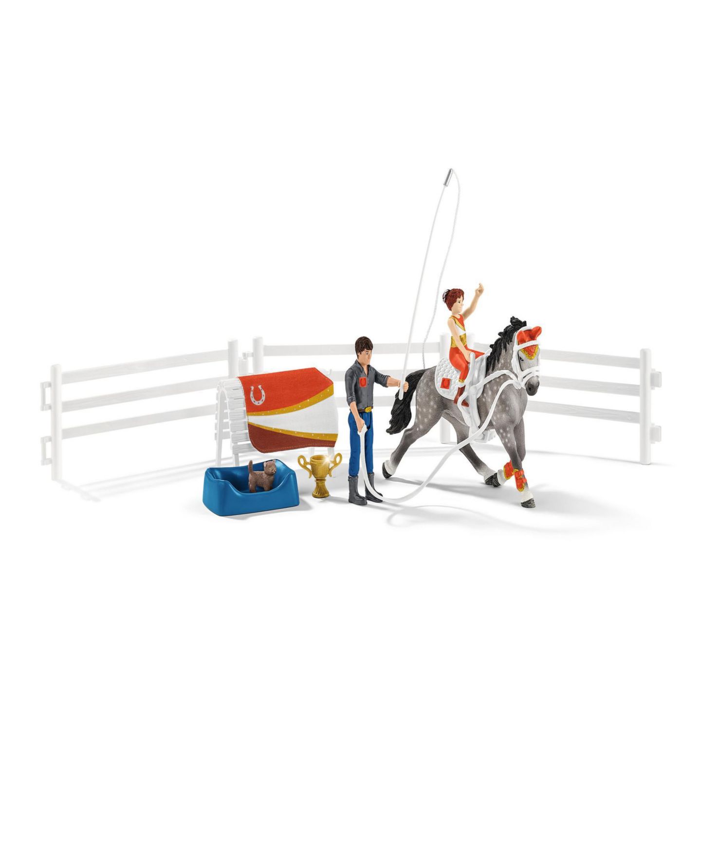 Детский игровой набор Schleich Horse Club Mia's Vaulting Playset, Ages 5+ — фото 2