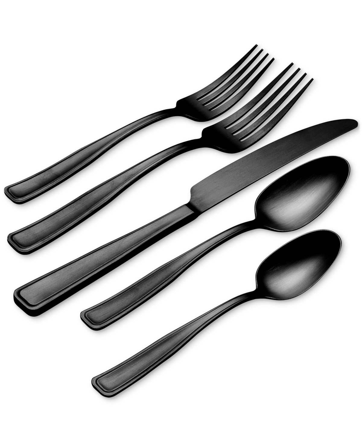 Oneida Reid Black 20-pc. Flatware Set, Service For 4 In Stainless