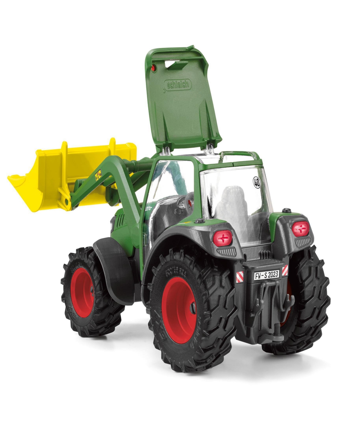 Schleich Farm World Tractor With Trailer Figurine Playset In Multi