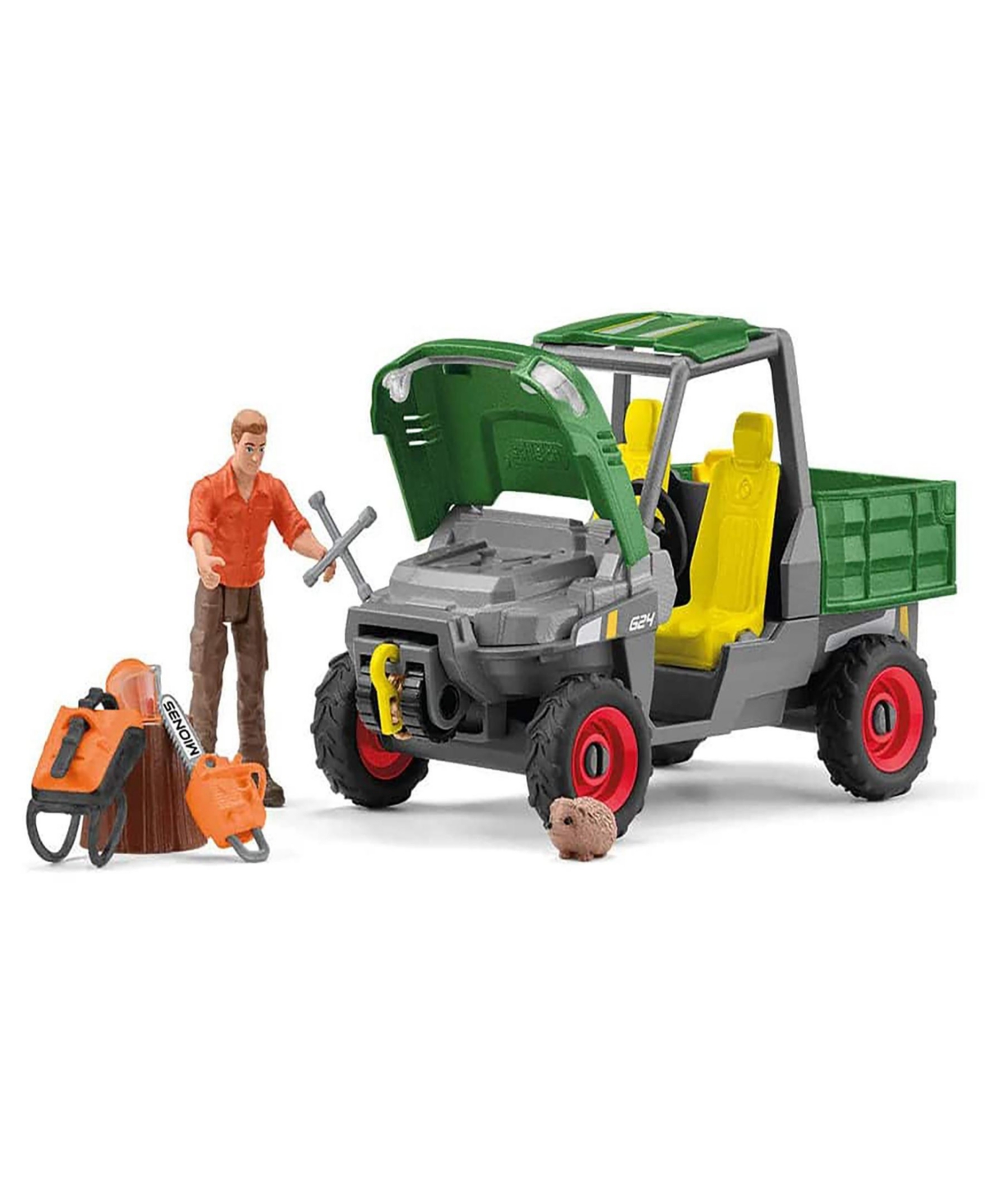 Schleich Farm World Working In The Forest Playset In Multi