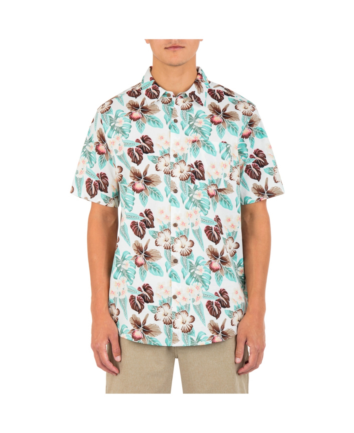 Men's One and Only Lido Stretch Short Sleeves Shirt - Black Multi