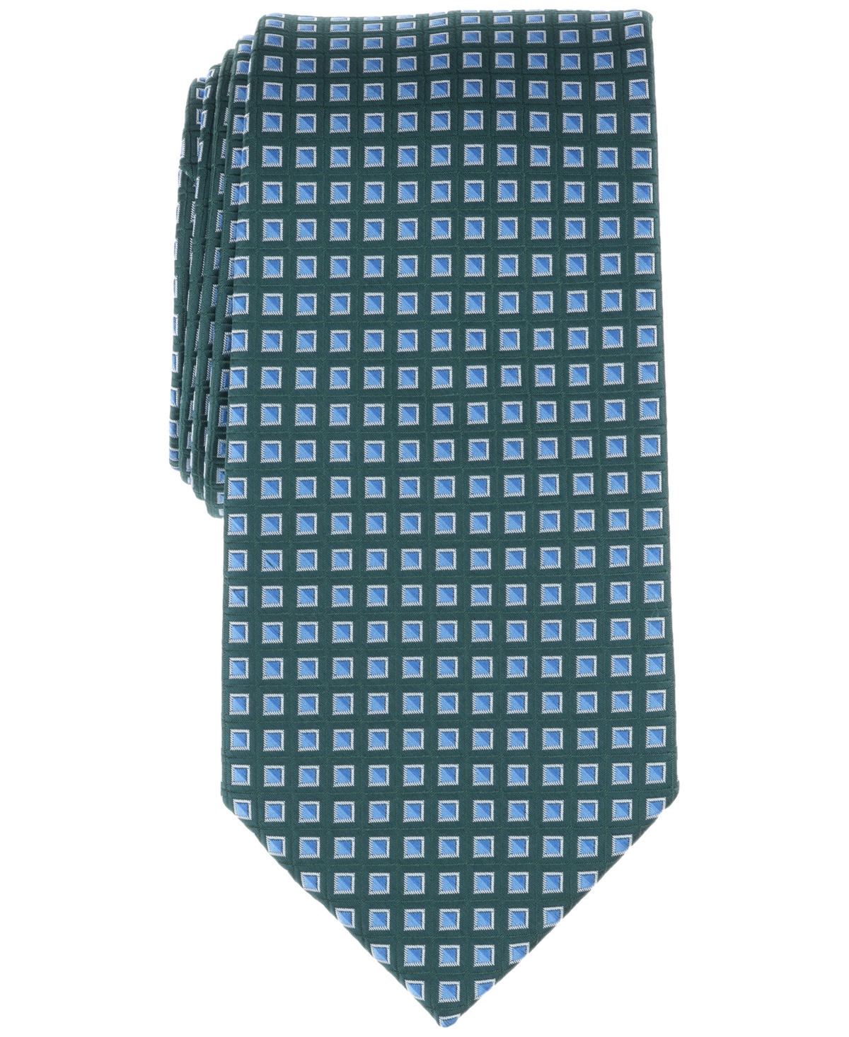 Men's Classic Neat Tie, Created for Macy's - Emerald