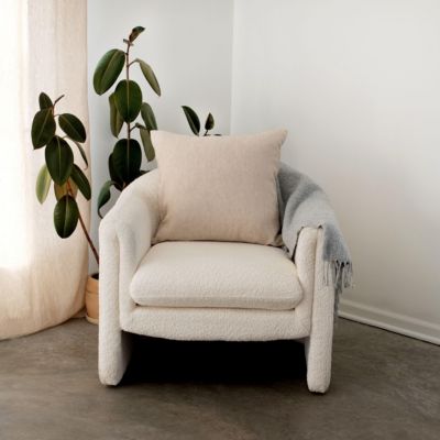 20" x 20" French Linen Pillow with Removable Sham