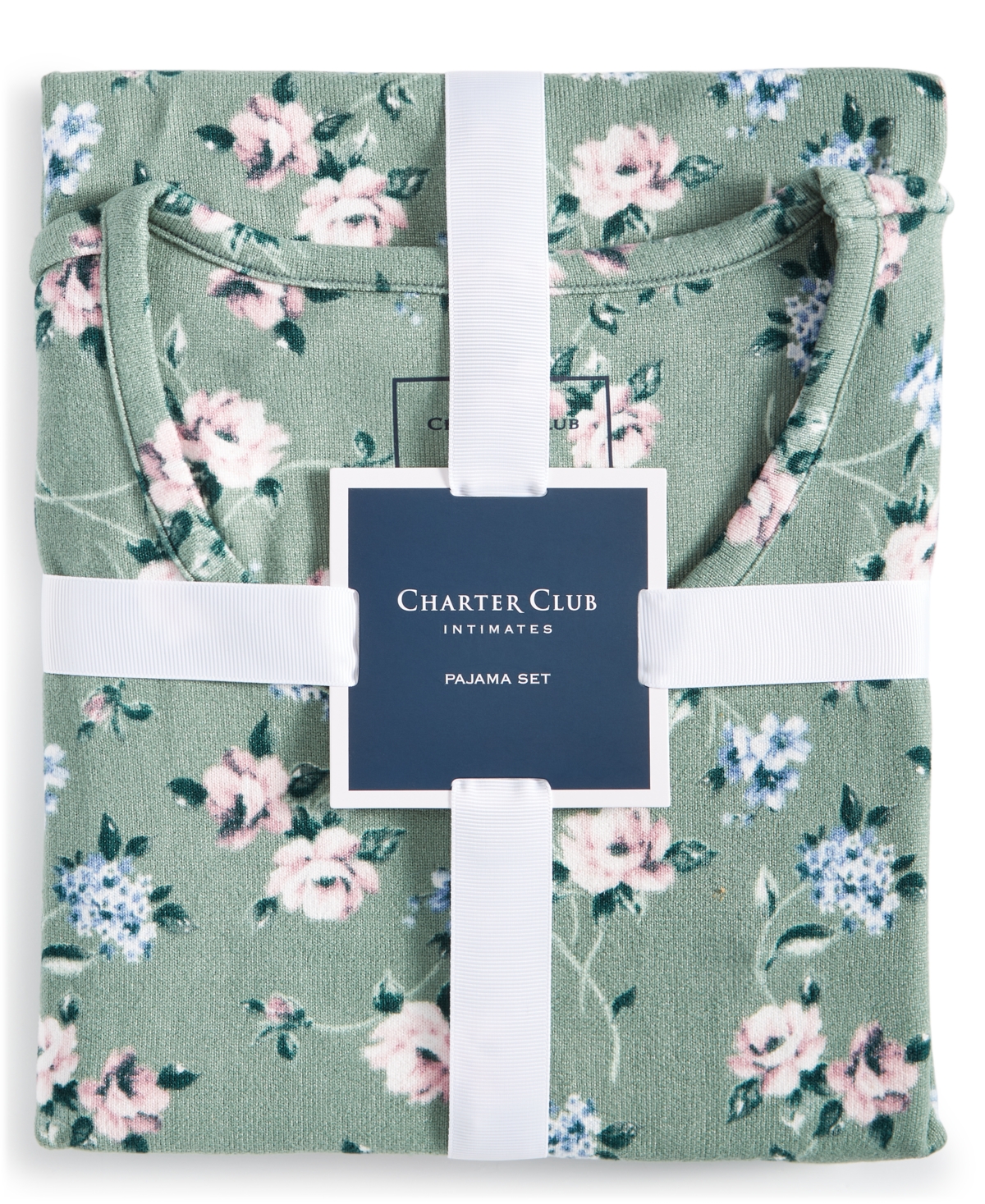 Charter Club Women's 2-pc. Printed Long-sleeve Packaged Pajamas Set, Created For Macy's In Washed Berries