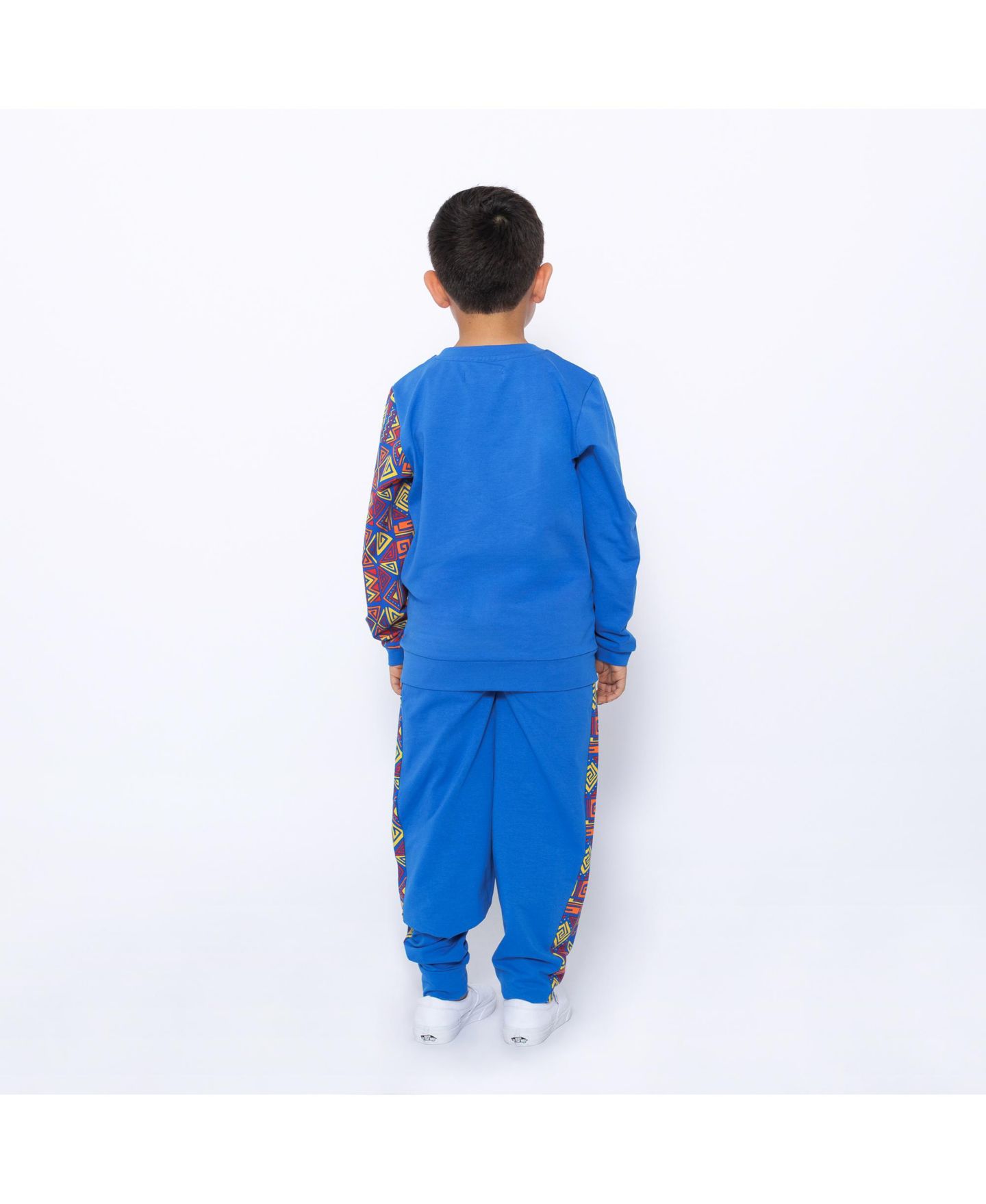 Детский комплект Mixed Up Clothing: свитшот и джоггеры для мальчиков, Blue Multicolor, цвет: Синий разноцветный — фото 2