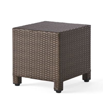 Streamdale Modern Woven Outdoor Side Table for Patio or Deck