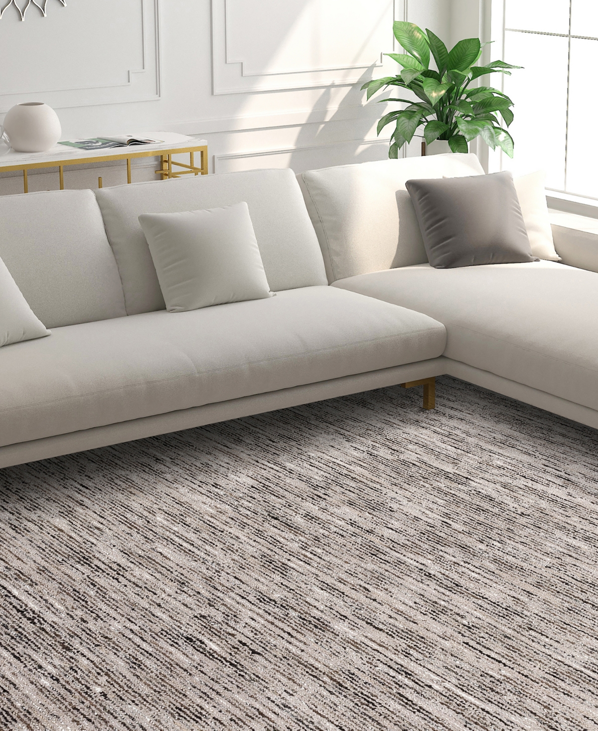 Dalyn Arcata Ac1 5'x7'6" Area Rug In Ebony