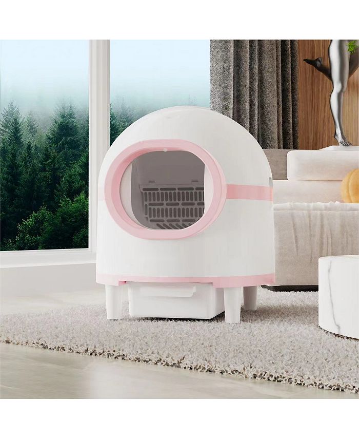 Simplie Fun Smart Kitty Litter Box Extra Large Capacity APP Control Low