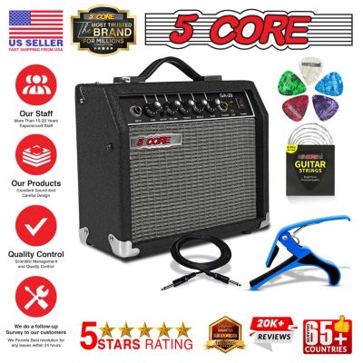 Guitar Amp 20W Amplifier for Electric Bass Acoustic Practice Amps Small Portable Mini Amplificador para Bajo with Built in Effects