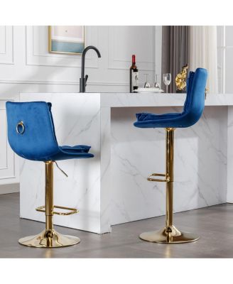 Chrome Swivel Bar Stools Set
