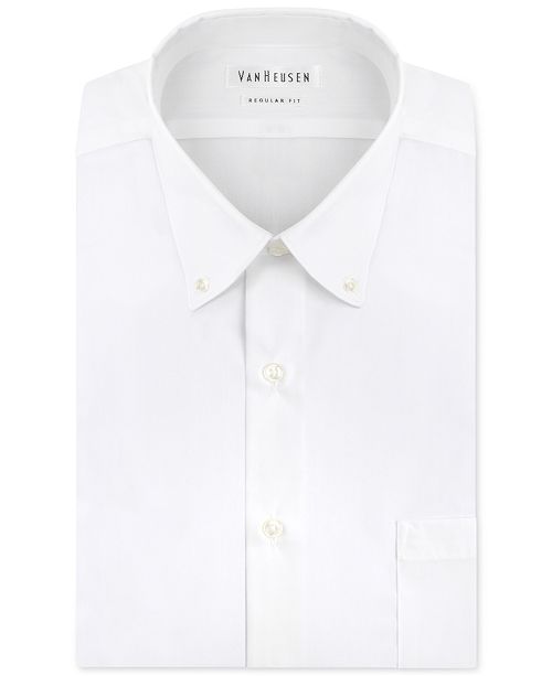 Van Heusen Men's ClassicFit Poplin Dress Shirt Dress Shirts Men