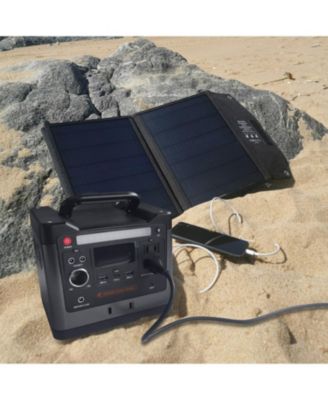 Portable Power Station: 320W, 298Wh/93120mAh &amp; 40W Solar Panel - Combo