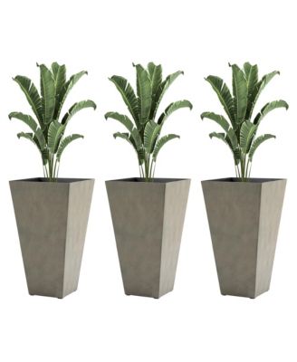 Versatile Matte-Finish Planter Pots Indoor/Outdoor, Self-Draining, Weather-Resistant