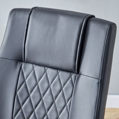 Modern PU Leather Dining Chairs with Metal Legs | Easy Assembly