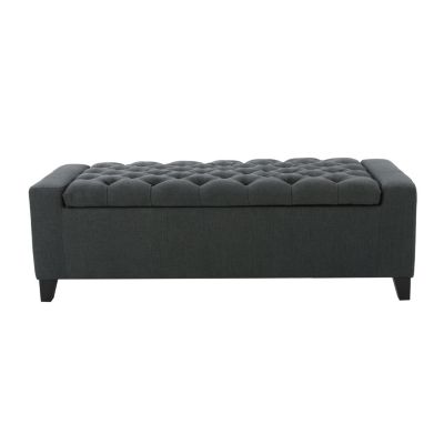 Stylish Storage Ottoman with Tufted Top