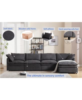 U-Shaped Sleeper Sectional Sofa