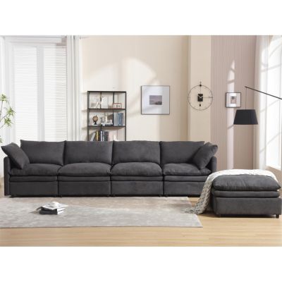 U-Shaped Sleeper Sectional Sofa