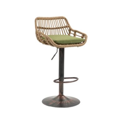  Swivel Counter Stools with Footrest, Set of 2