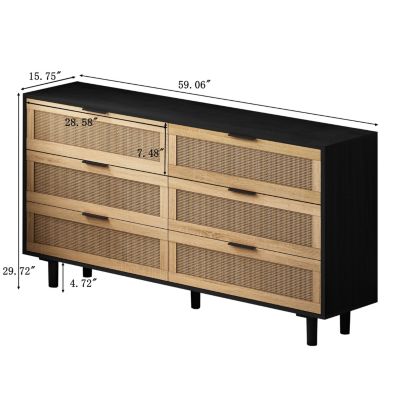 Stylish Rattan Dresser for Ample Storage and Organization