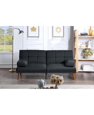 Simplie Fun Polyfiber Adjustable Tufted Sofa Living Room Solid Wood ...