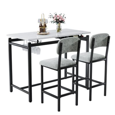 Cozy Dining Set with Premium Cushions & Steel Frame