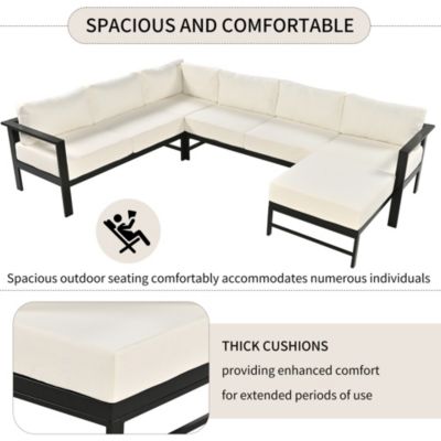 Streamdale Premium Aluminum Outdoor Sofa Set for Ultimate Comfort and Durability