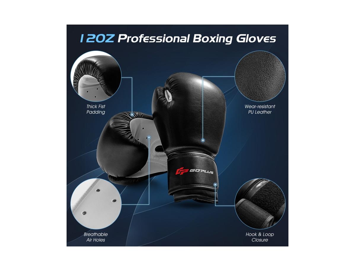 Slickblue 70 Inch Freestanding Punching Boxing Bag with 12 Suction Cup Base